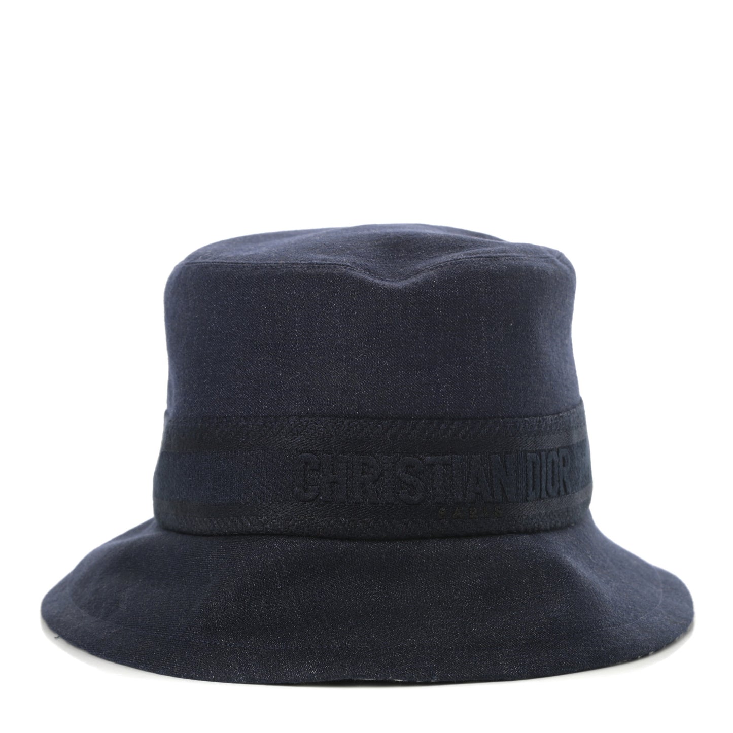 Denim Oblique Small Brim Bucket Hat 58 Blue
