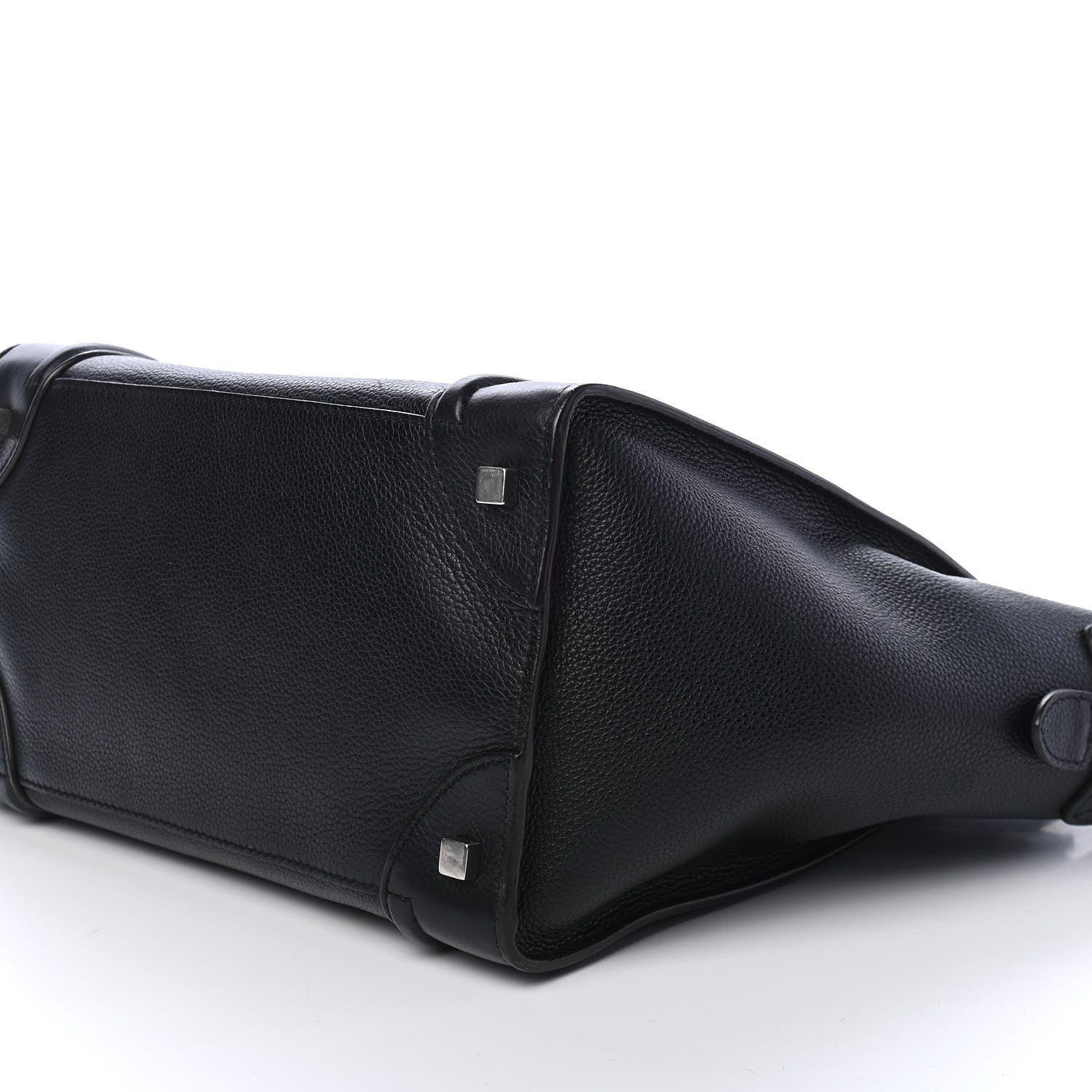 Celine Drummed Calfskin Mini Luggage Black 9 of 9