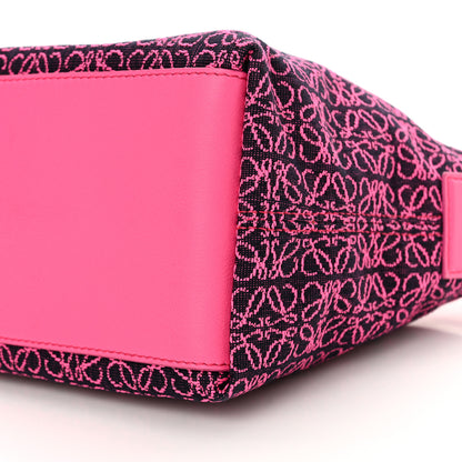 Loewe Jacquard Anagram Calfskin Small Cubi Bag Pink 10 of 12