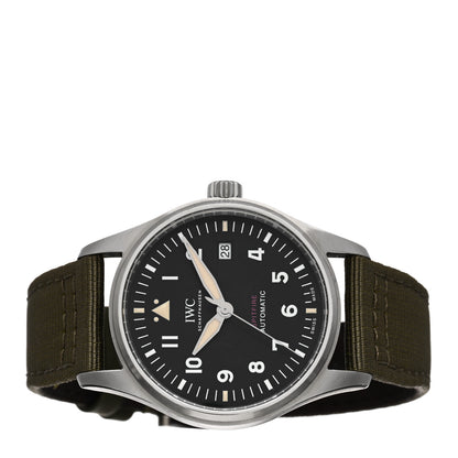IWC Stainless Steel Fabric 39mm Spitfire Automatic Watch Black IW326801 2 of 5