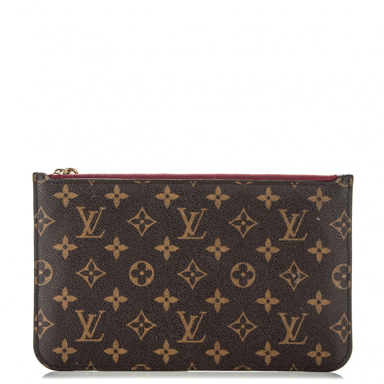 Louis Vuitton Monogram Neverfull MM GM Pochette Fuchsia 1 of 8