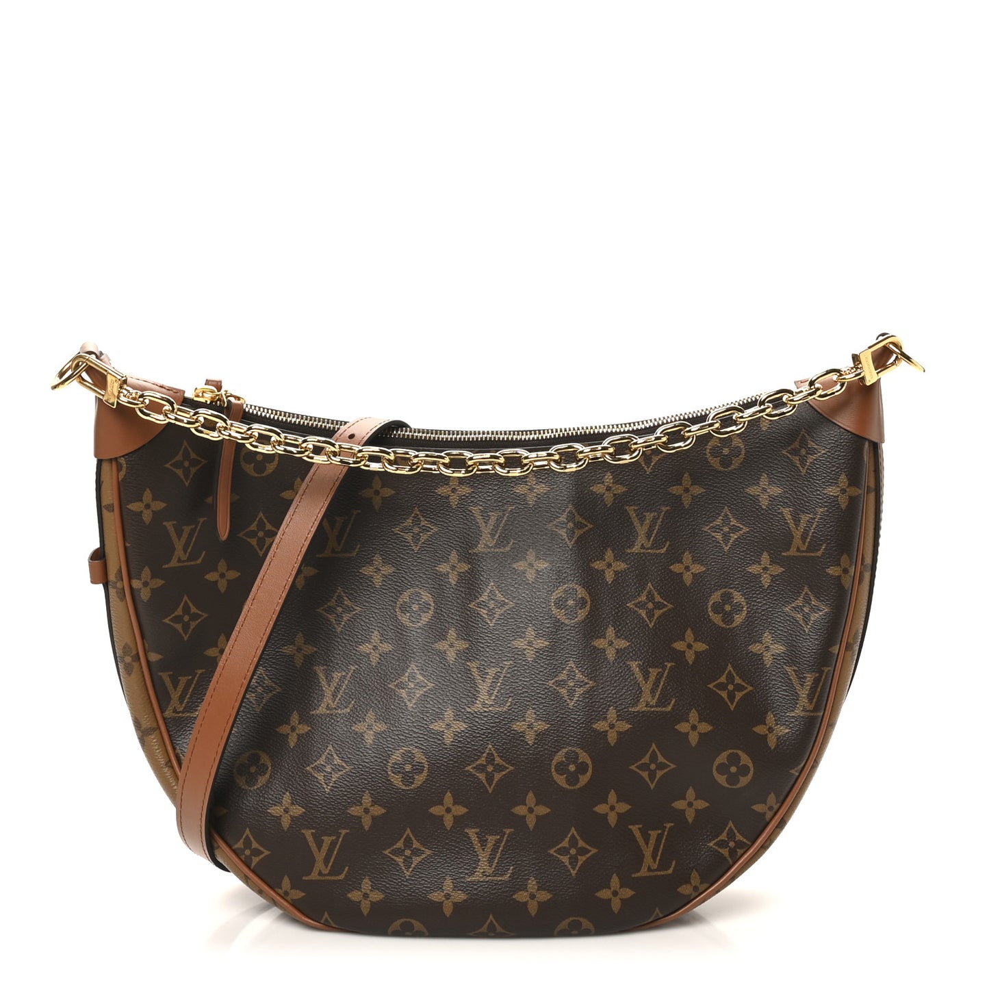 Reverse Monogram Loop Hobo