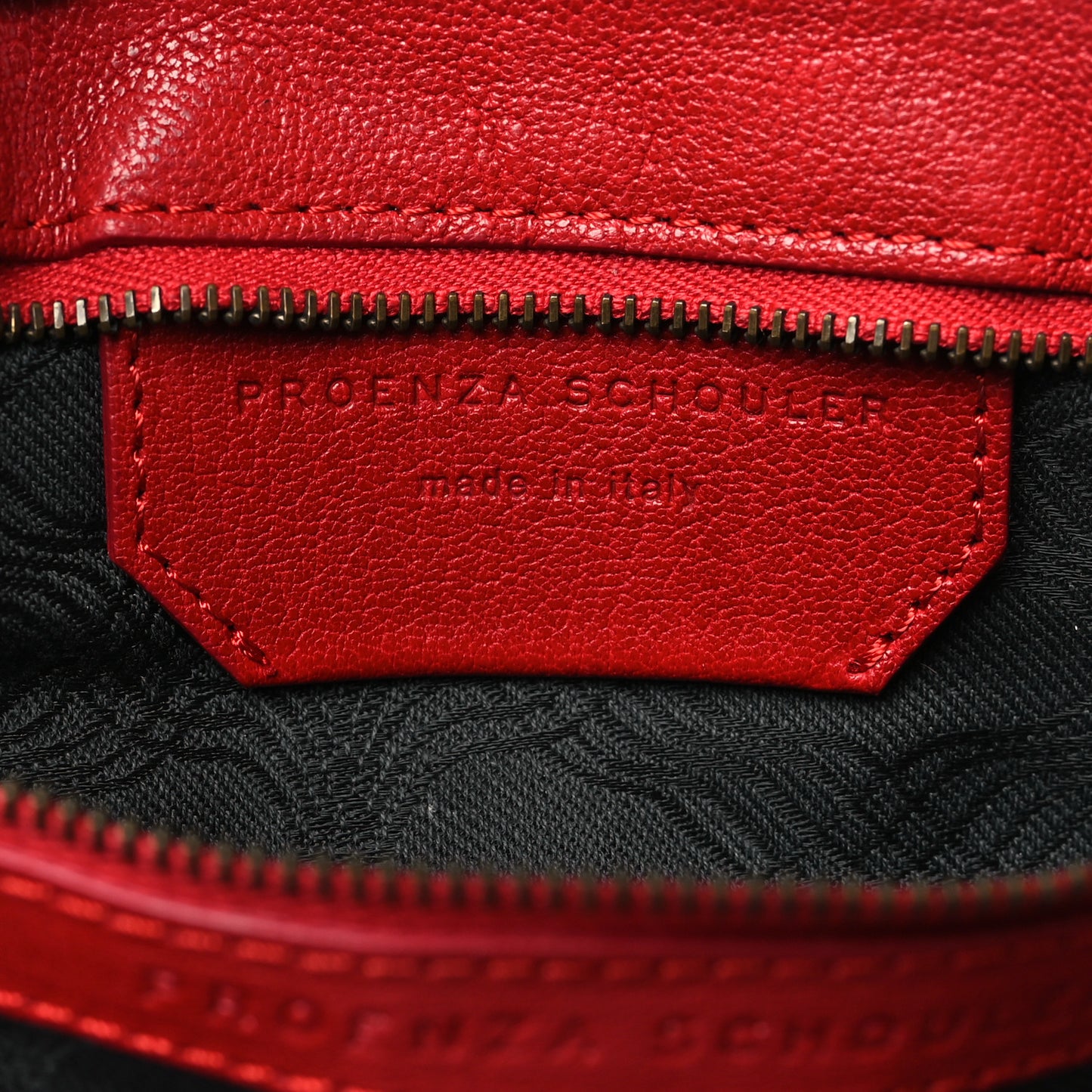 Lambskin Large PS1 Satchel Lipstick Red