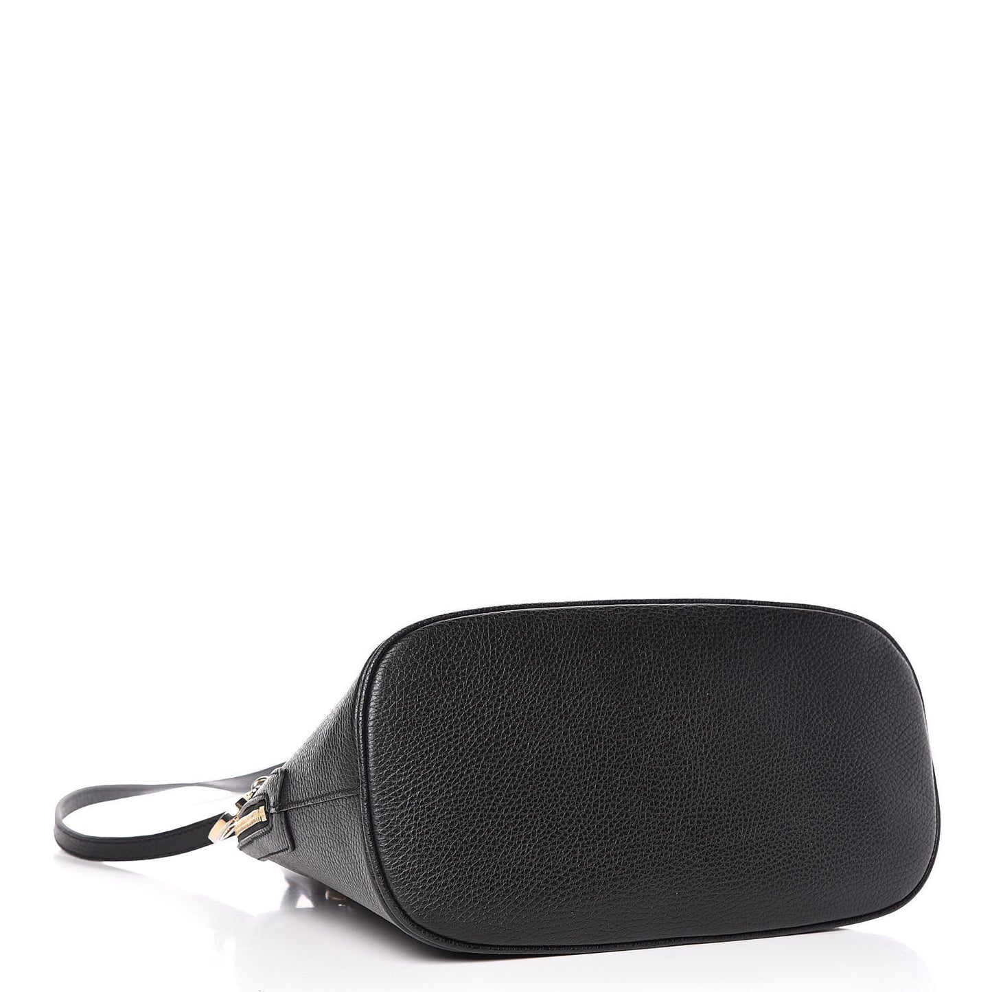 Dollar Calfskin Medium Dome Bag Black