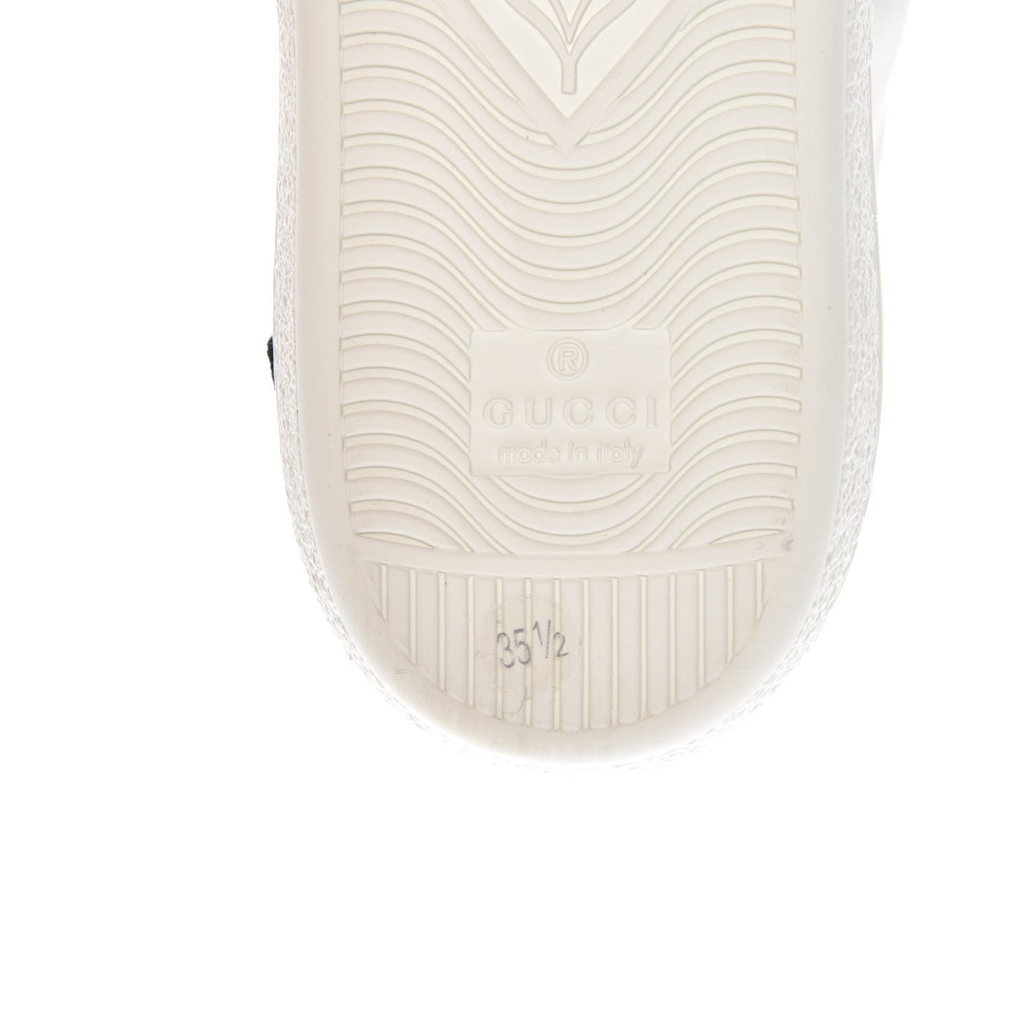 Calfskin Web Floral Embroidered Ace Sneakers 35.5 White