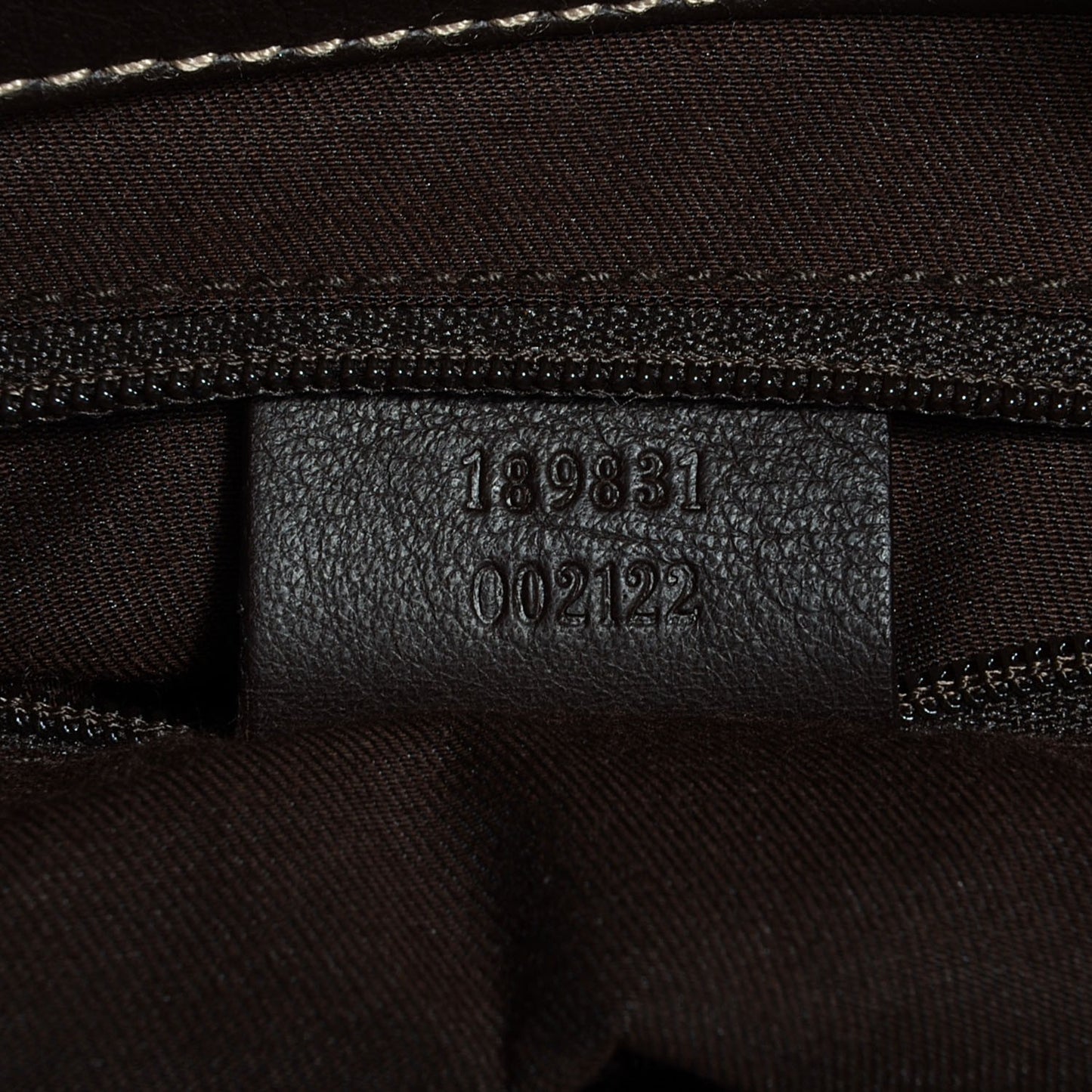 Monogram D Gold Tote Dark Brown
