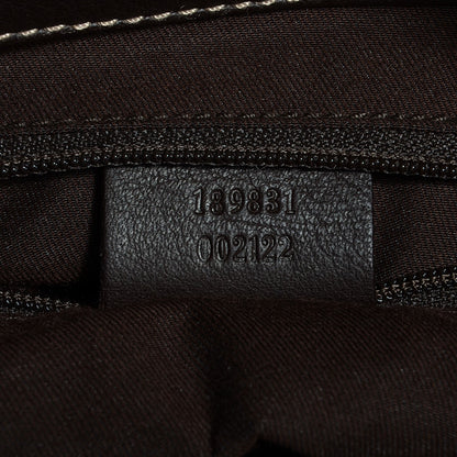 Gucci Monogram D Gold Tote Dark Brown 7 of 9