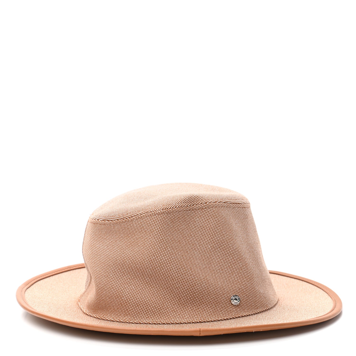 Hermes Stretch H Cotton Canvas Lambskin Ossie Hat 59 5 of 10