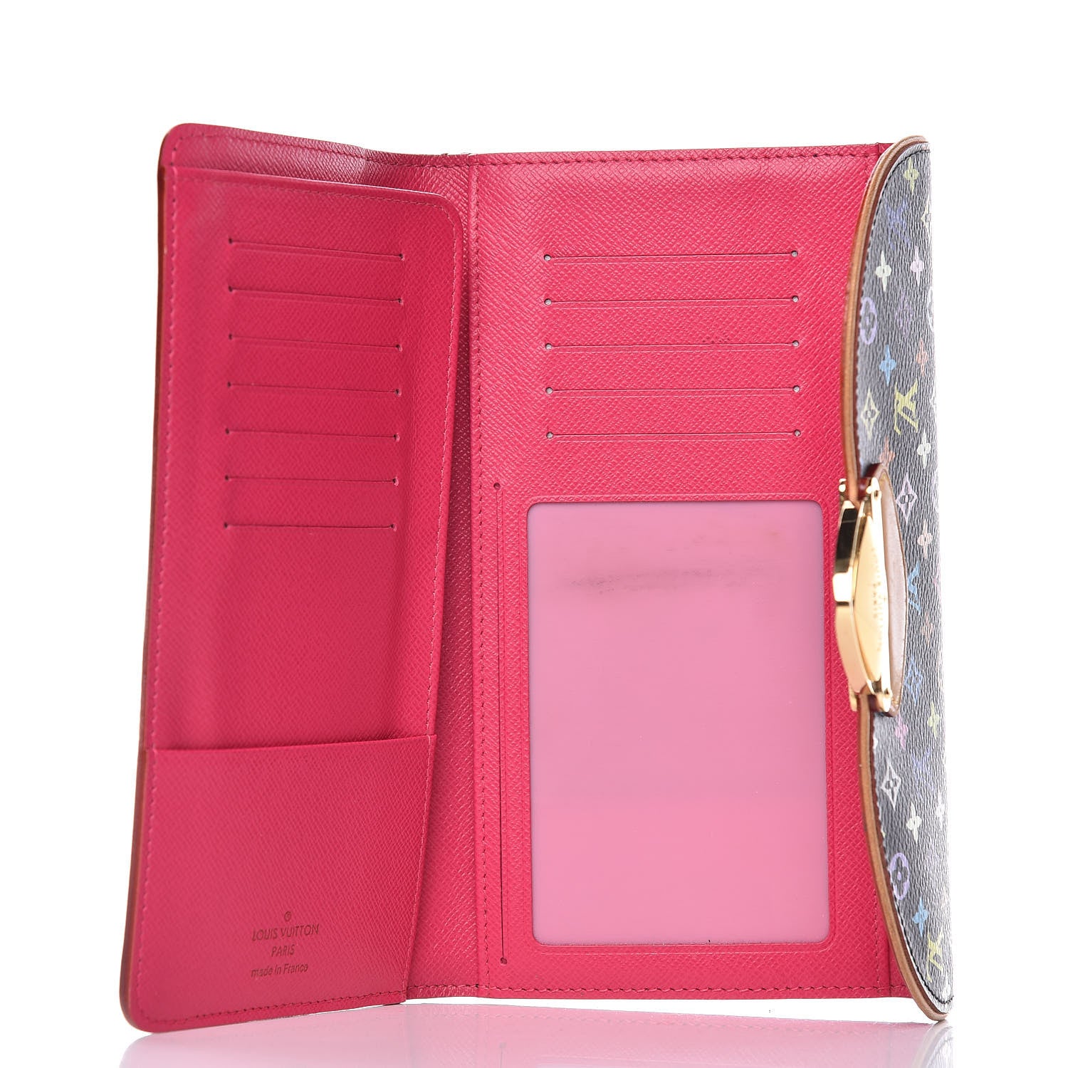 Louis Vuitton Monogram Multicolor Eugenie Wallet Black Grenade 5 of 9