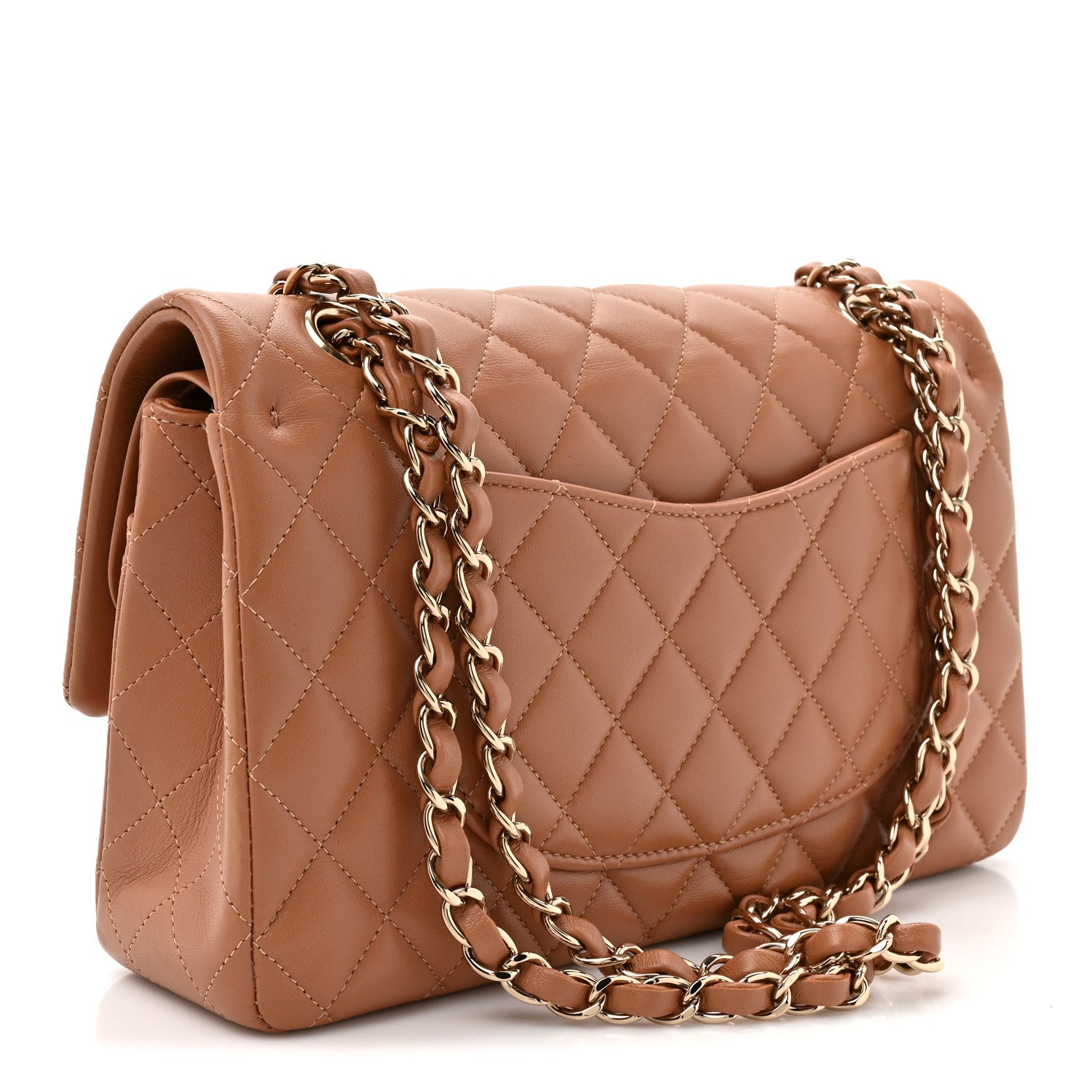 Chanel Lambskin Quilted Medium Double Flap Brown 2 of 10