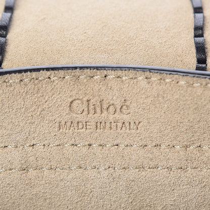Chloe Suede Calfskin Braided Mini Hudson Shoulder Bag Black 6 of 10