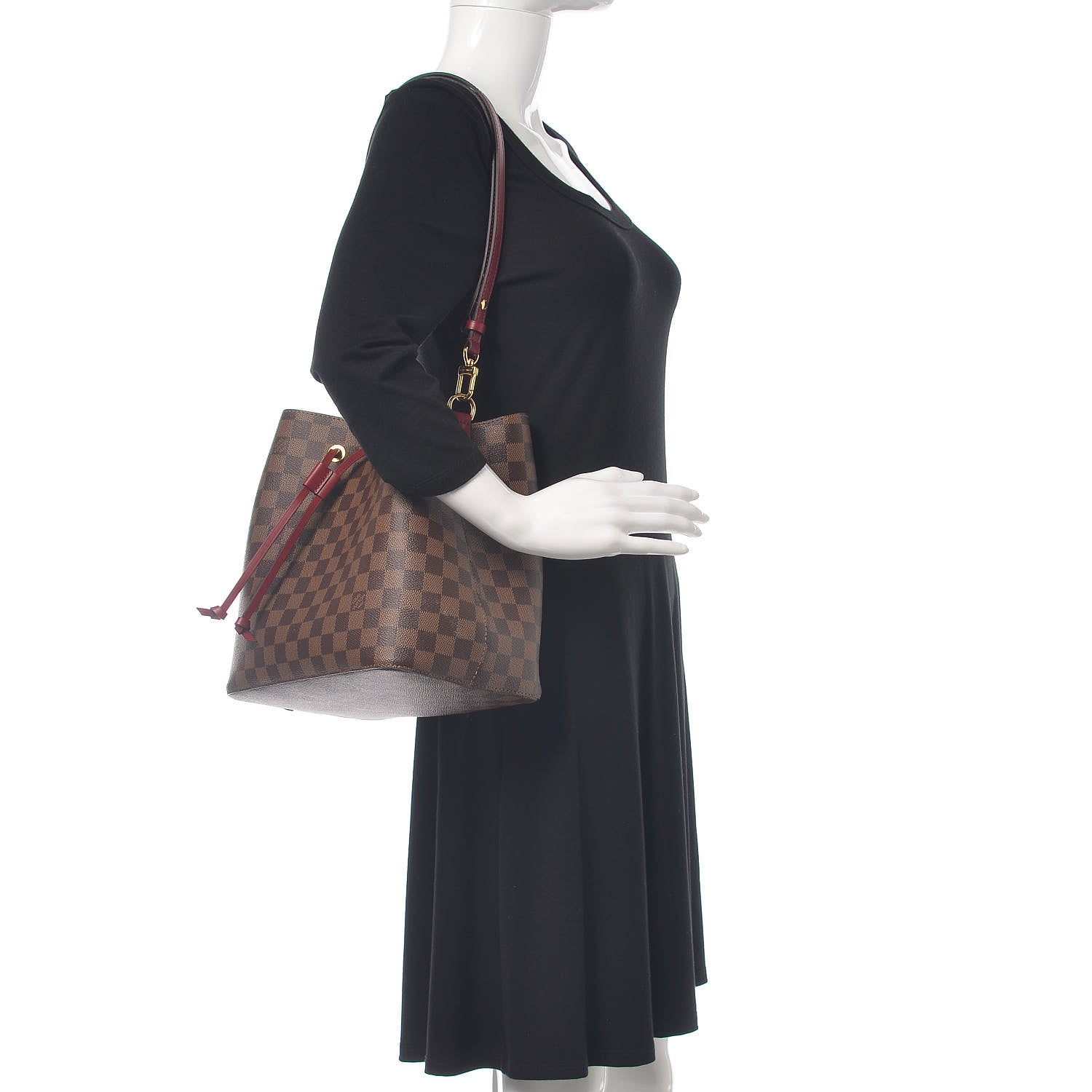 Louis Vuitton Damier Ebene Neonoe MM Cherry Berry 2 of 10