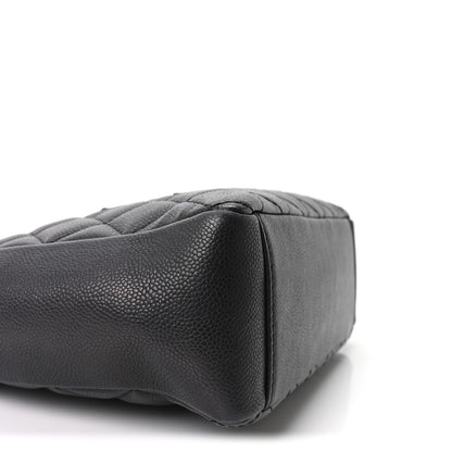 Chanel Caviar Quilted Petit Shopping Tote PST Black 9 of 10