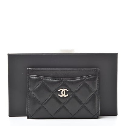 Chanel Lambskin Quilted Card Holder Black 11 of 11