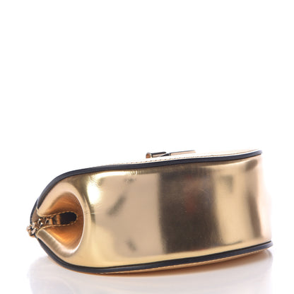 Chloe Metallic Nano Drew Shoulder Bag Abstract Gold 4 of 13