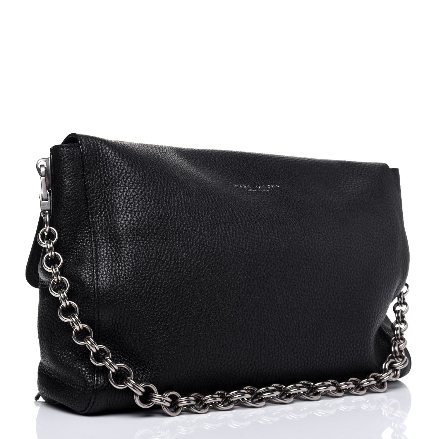 Marc Jacobs Pebbled Calfskin Shoulder Bag Black 3 of 14