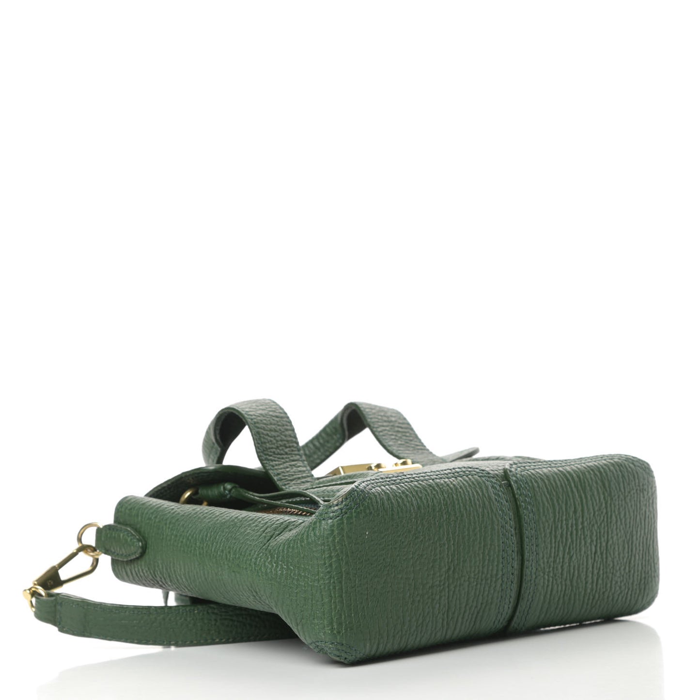 Textured Calfskin Mini Pashli Satchel Jade