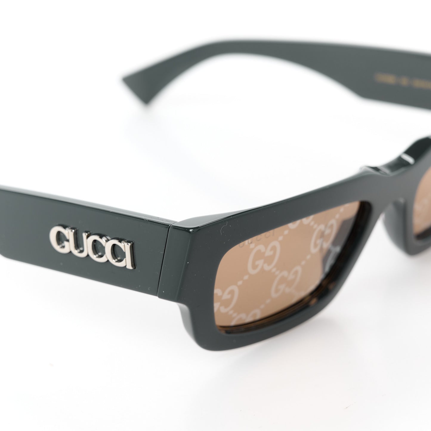 Acetate Rectangular Frame Sunglasses GG1838S Dark Grey