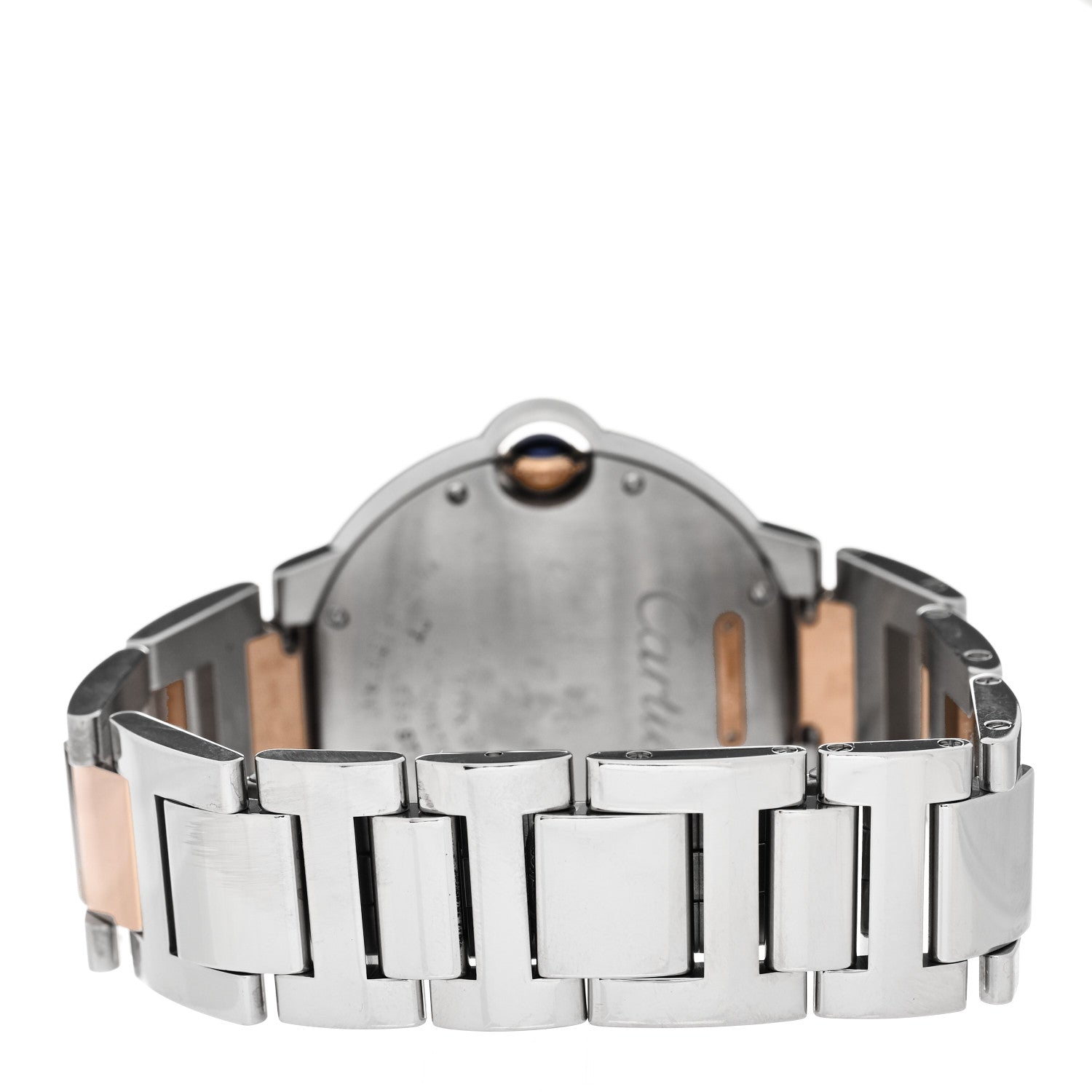 Cartier Stainless Steel 18K Pink Gold 36mm Ballon Bleu De Cartier Automatic Watch 3 of 5