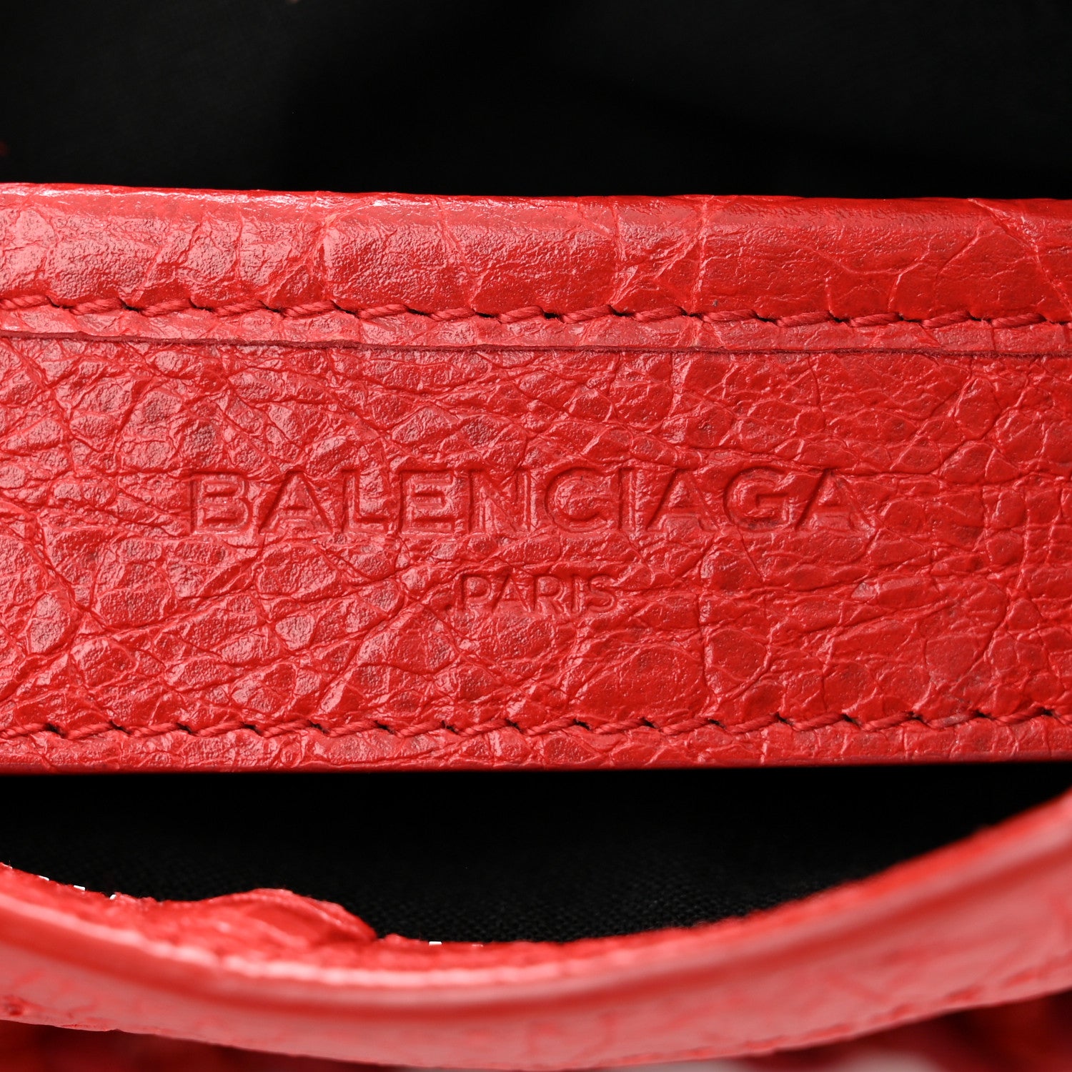 Balenciaga Agneau Classic Silver Hardware Nano City Rouge Groseille 6 of 10