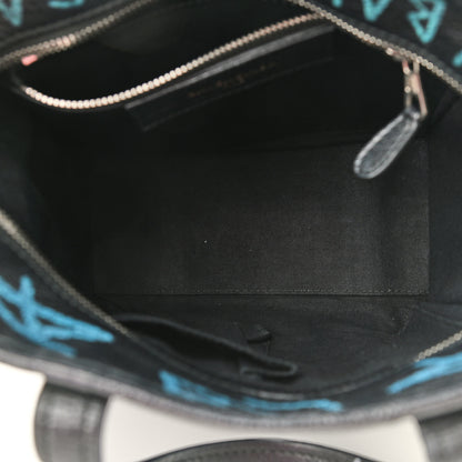 Balenciaga Agneau Arena Graffiti All Over XS Bazar Shopper Tote Black Multicolor 5 of 9
