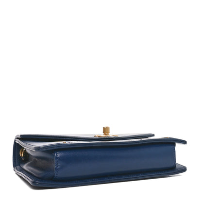 Chanel Lambskin Reversed Chevron Quilted Small Flap Navy 4 of 10