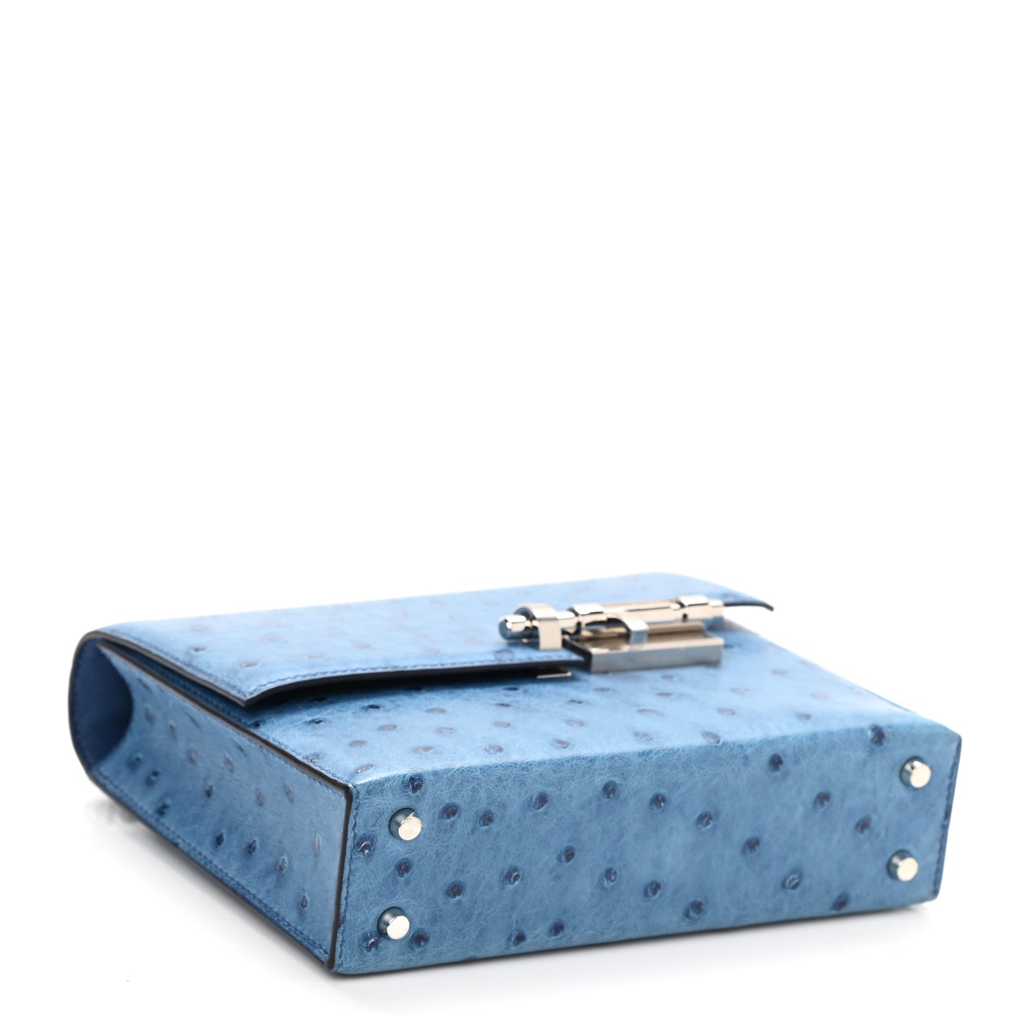 Hermes Ostrich Mini Verrou Chaine Bag 4 of 11