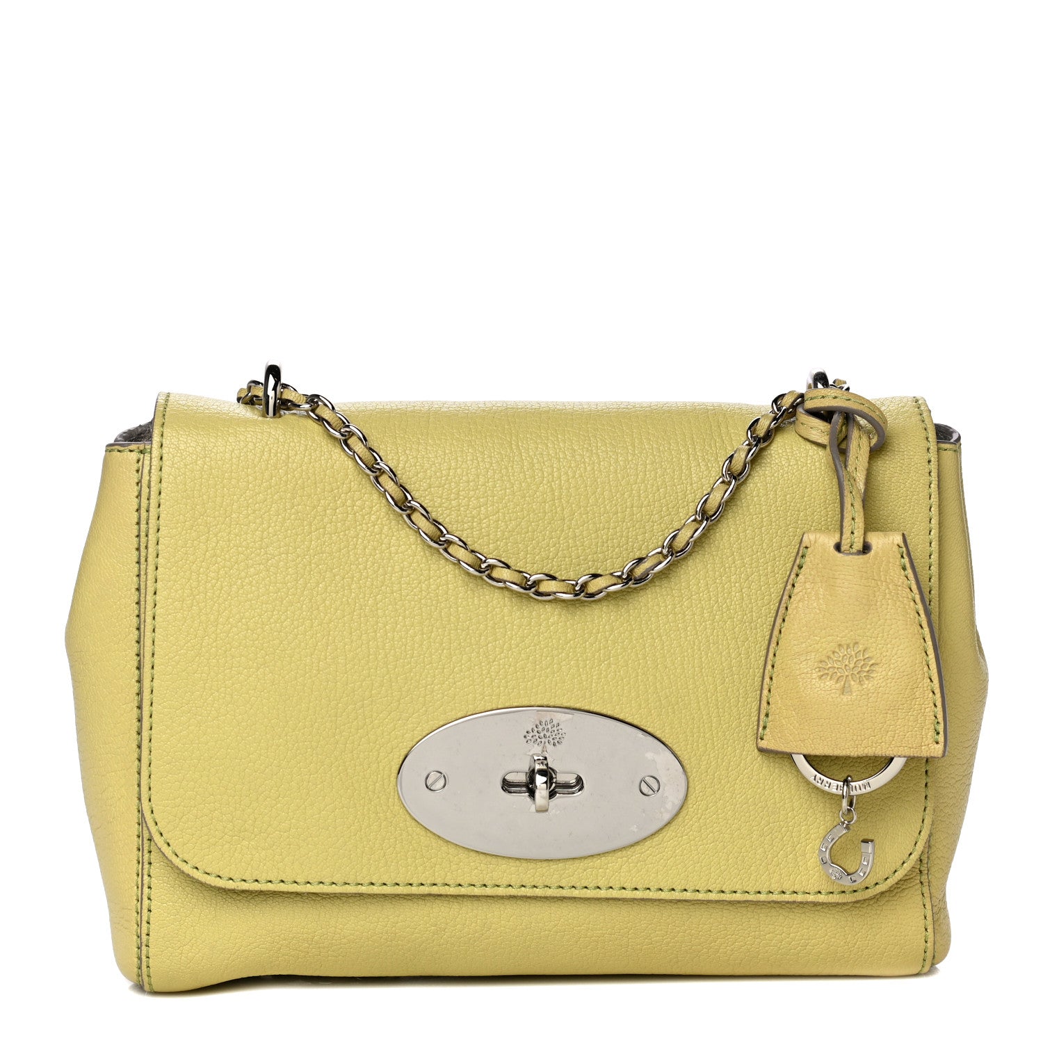 Mulberry Glossy Goatskin Small Lily Flap Pistachio 1 of 22