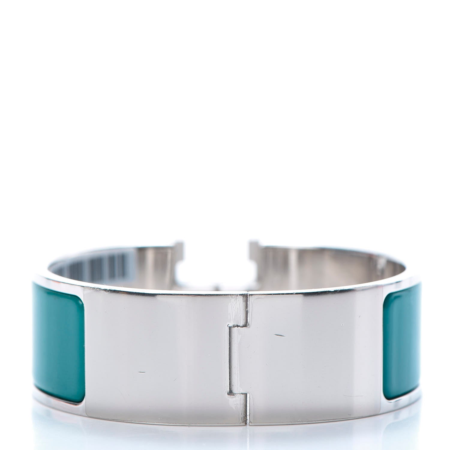 Hermes Enamel Wide Clic Clac H Bracelet PM Bleu Canard 3 of 5