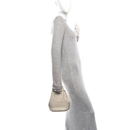 Hermes Taurillon Clemence Swift In-The-Loop 18 Bag Beton 2 of 10