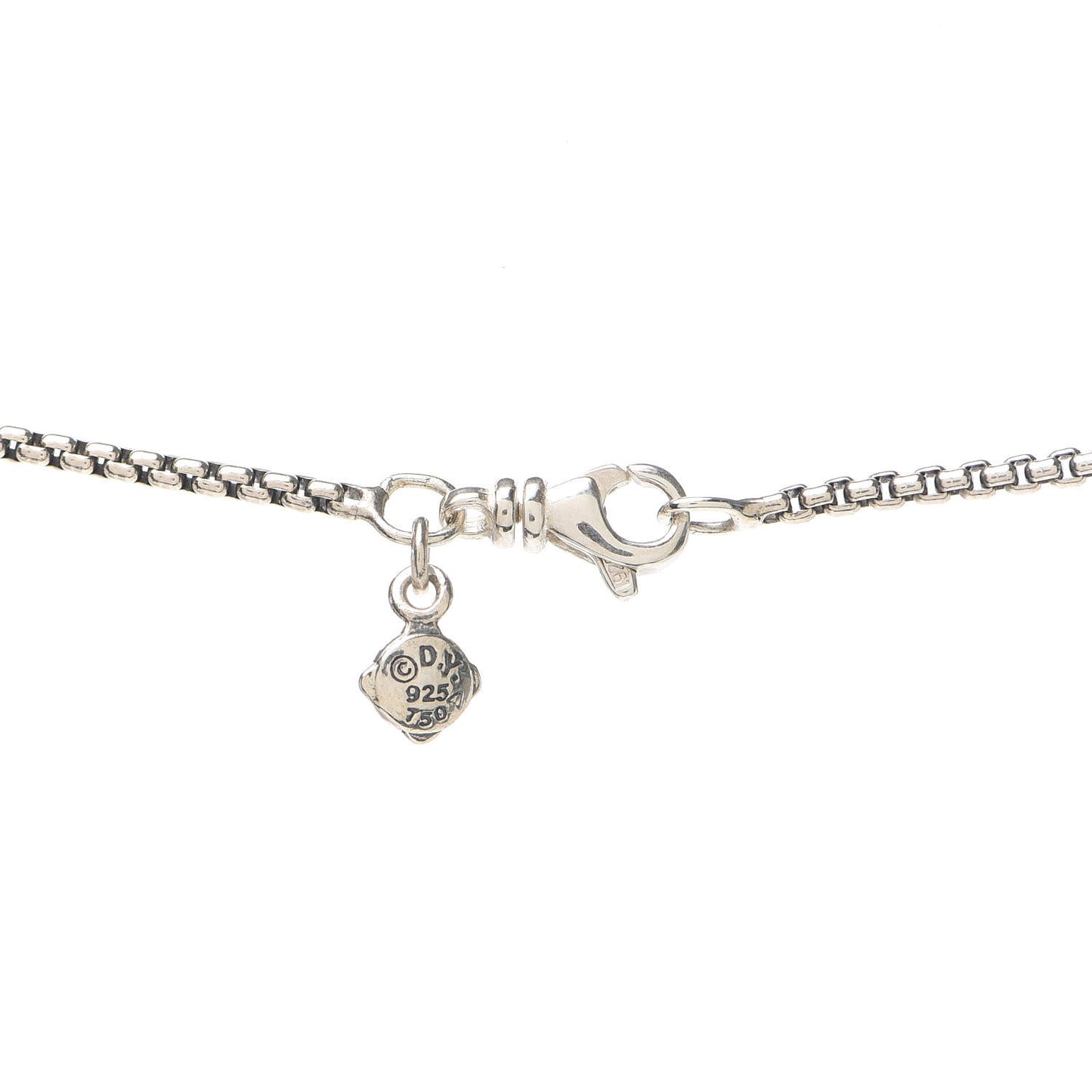 Sterling Silver 18K Yellow Gold 30mm Cable Disc Necklace