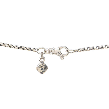 David Yurman Sterling Silver 18K Yellow Gold 30mm Cable Disc Necklace 5 of 5