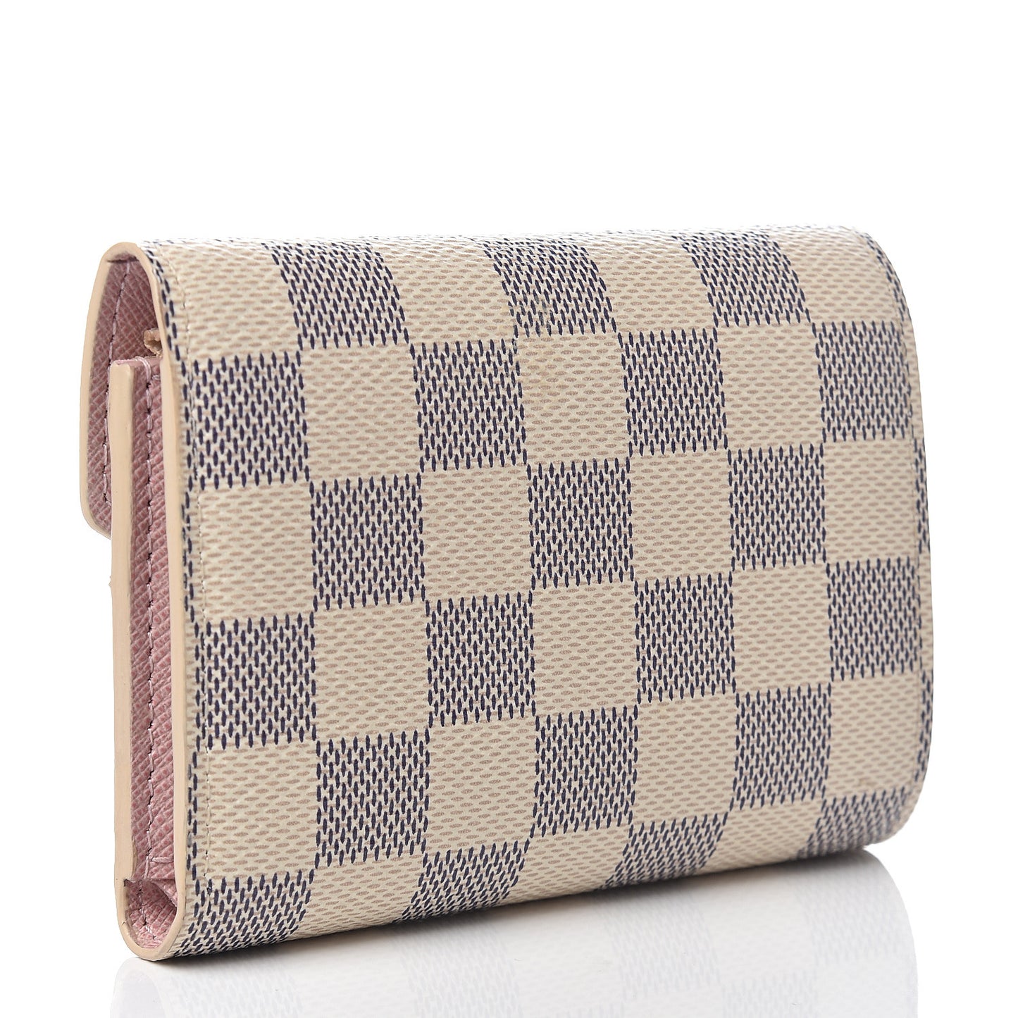 Damier Azur Victorine Wallet Rose Ballerine