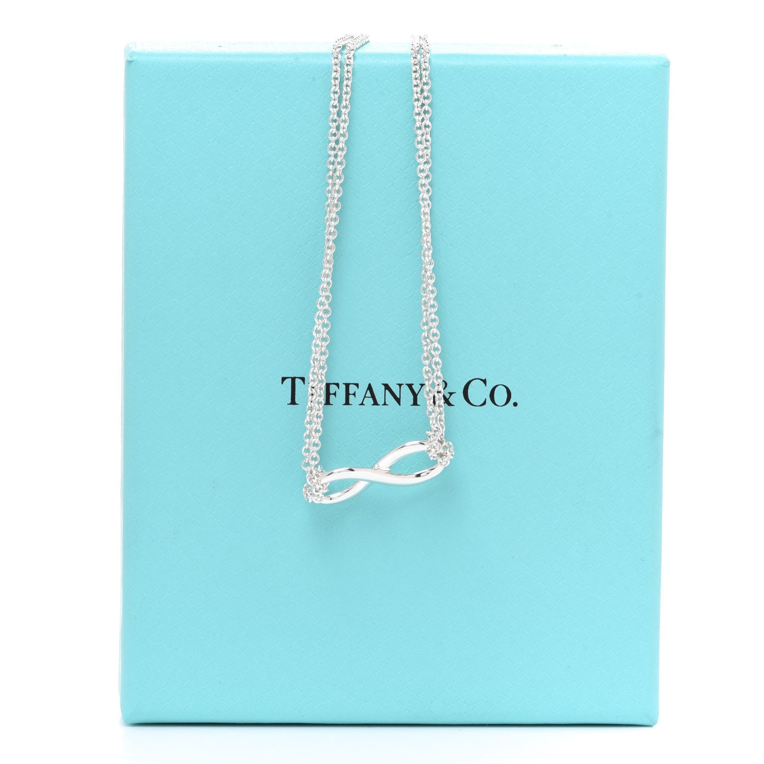 Tiffany Sterling Silver Infinity Pendant Necklace 6 of 6