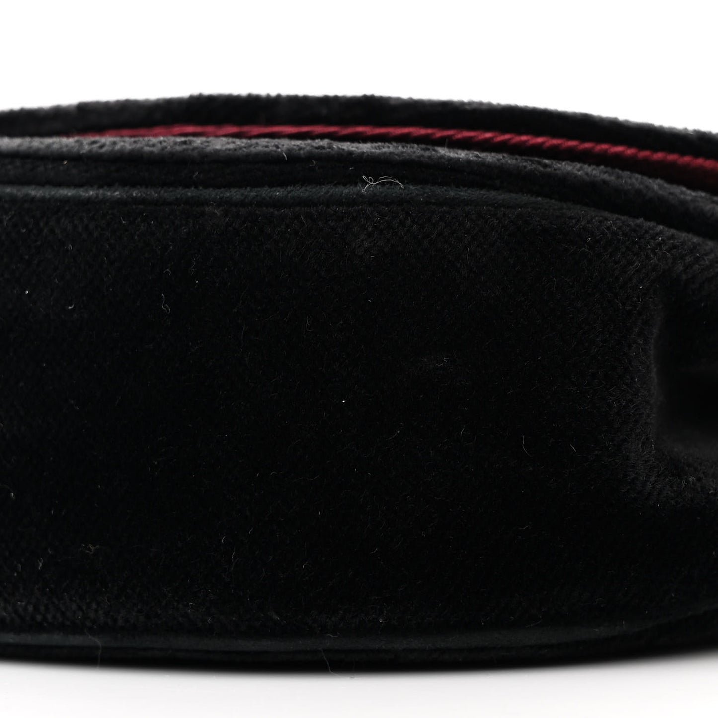 Velvet Horizontal Quilted Small Single Flap Black