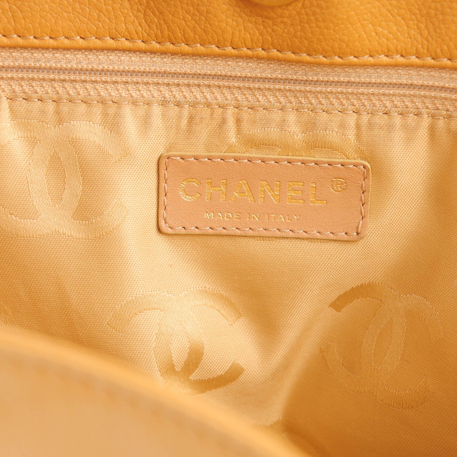 Chanel Calfskin CC Shoulder Bag Beige 6 of 8