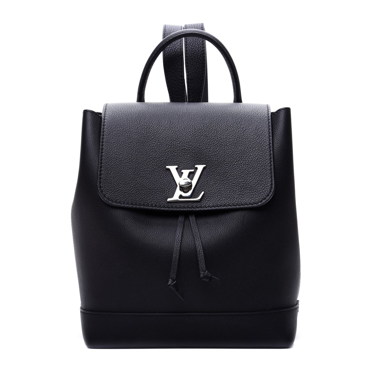 Calfskin Lockme Backpack Black