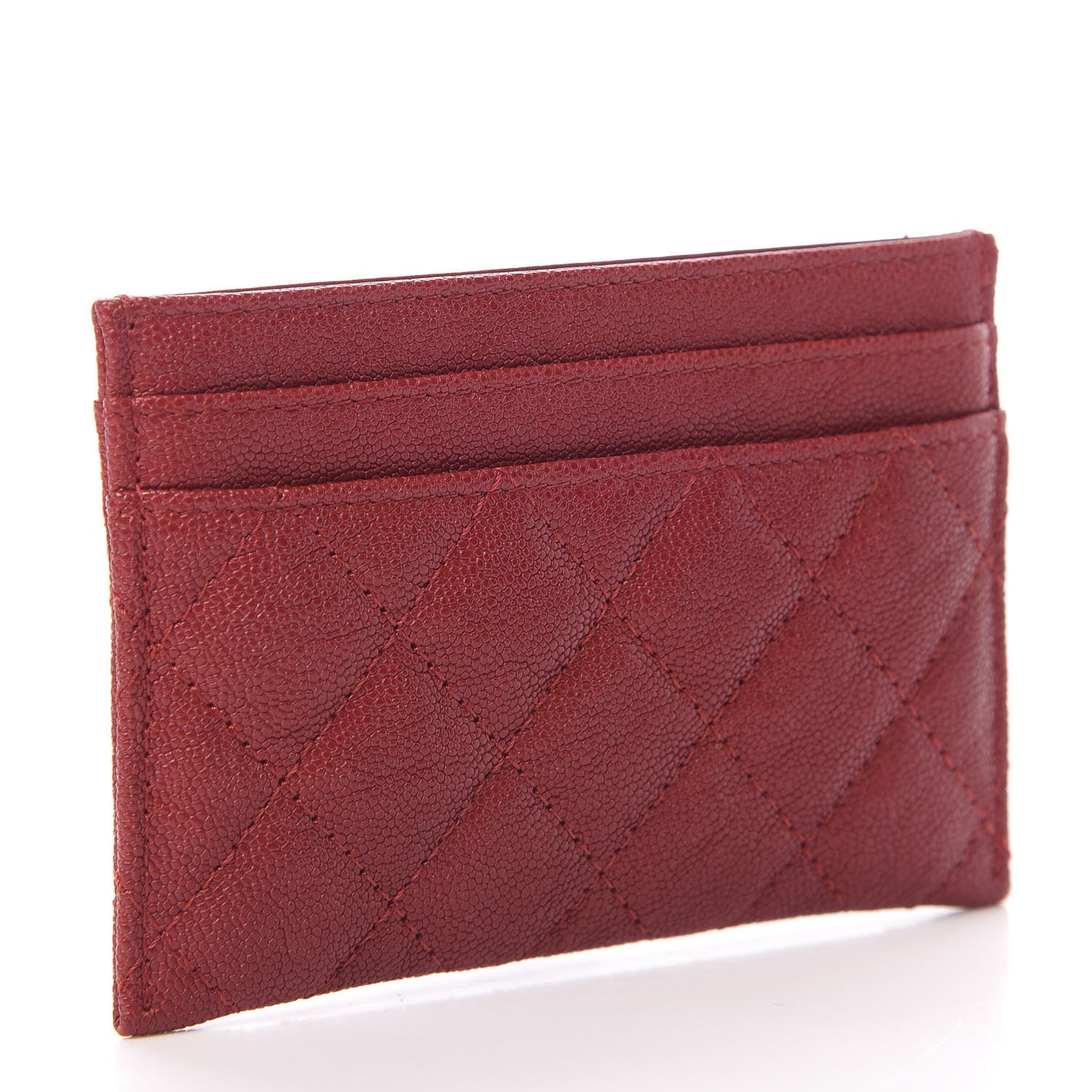Chanel Caviar Quilted Boy Card Holder Red 3 of 9