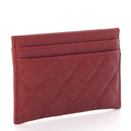 Chanel Caviar Quilted Boy Card Holder Red 3 of 9