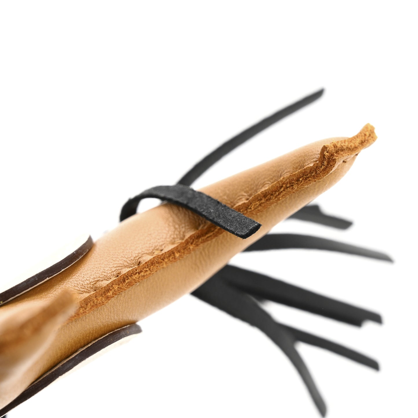 Milo Lambskin Grigri Rodeo Pegase Horse Bag Charm PM Sesame Black Nata