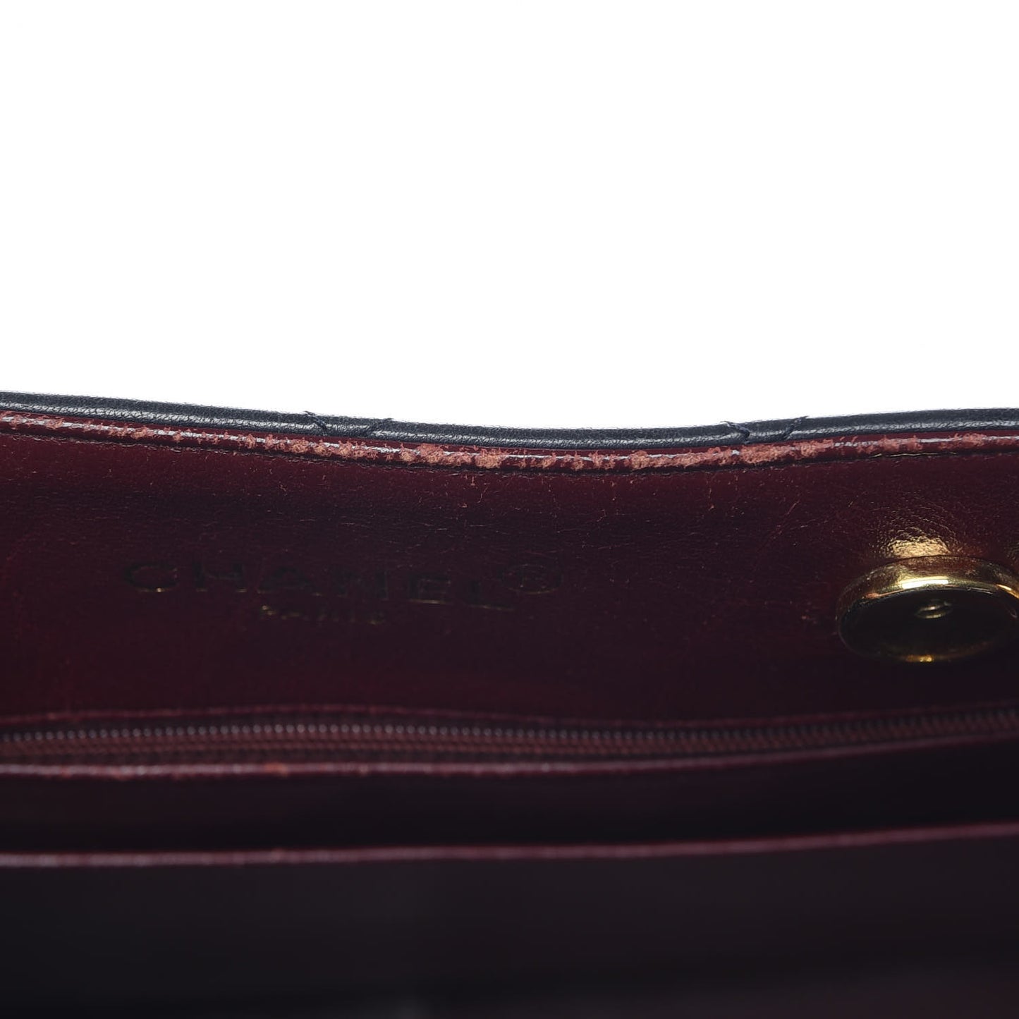 Lambskin Quilted Shopping Tote Navy