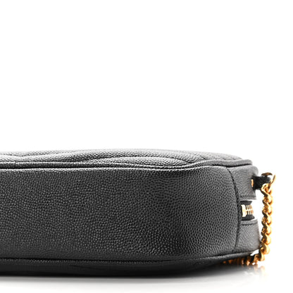 Saint Laurent Grain De Poudre Matelasse Monogram Mini Lou Camera Bag Black 10 of 11