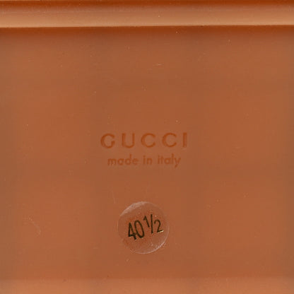 Gucci Monogram Maxi GG Angelina Platform 55mm Slide Sandals 40.5 Camel Ebony 6 of 8