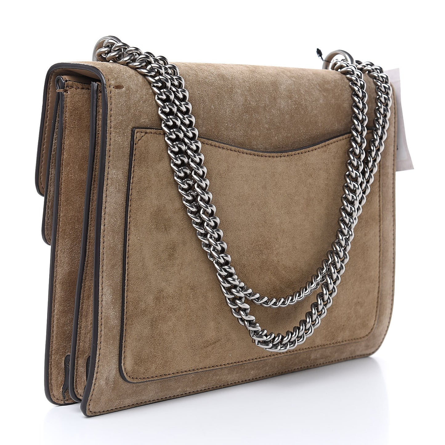 Suede Medium Dionysus Shoulder Bag Taupe
