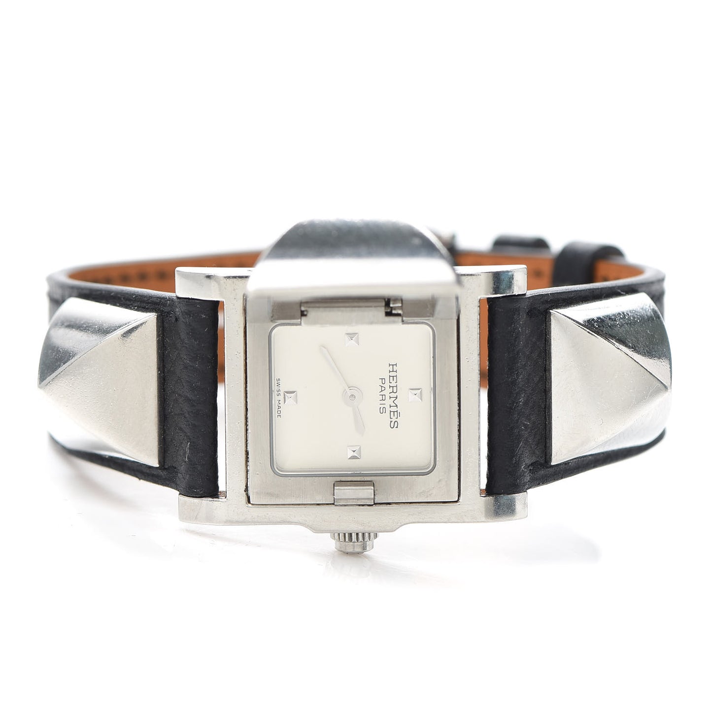 Stainless Steel Epsom 23mm Medor Quartz Watch Noir