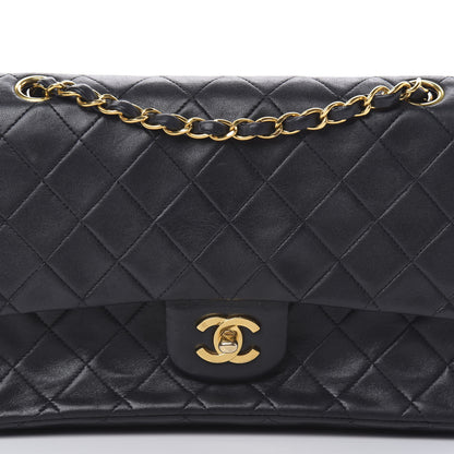 Chanel Lambskin Quilted Medium Double Flap Navy 9 of 19