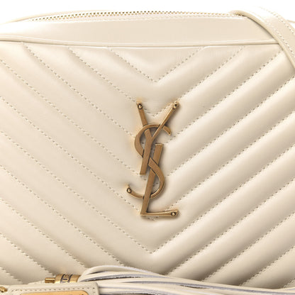 Saint Laurent Calfskin Matelasse Monogram Lou Camera Bag Crema Soft 10 of 10