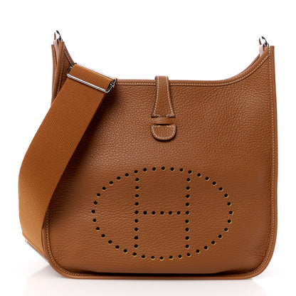 Hermes Taurillon Clemence Evelyne III PM Gold 1 of 10