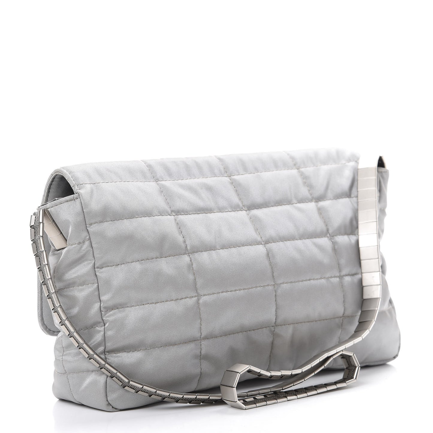 Canvas Chocolate Bar Mademoiselle Flap Grey