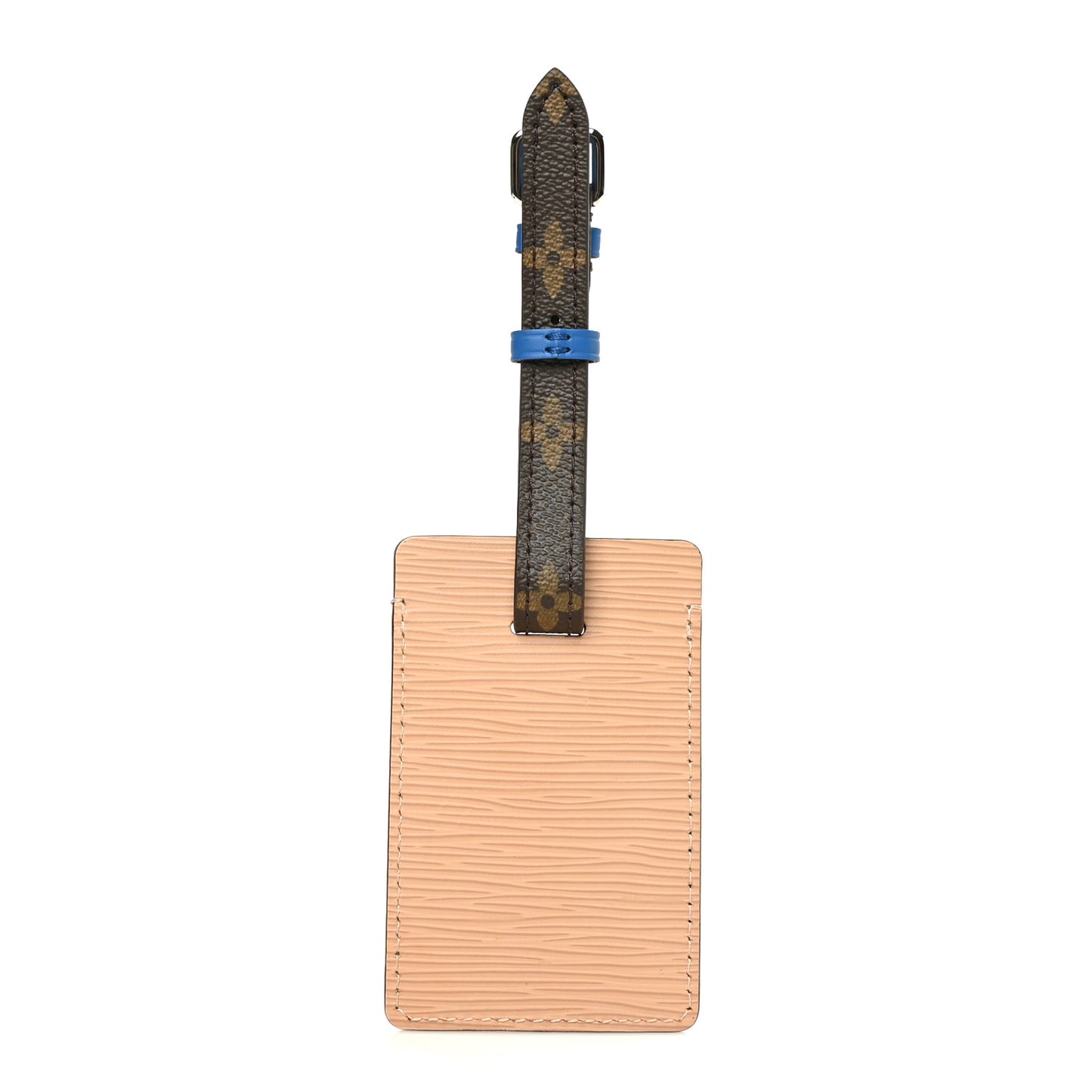 Monogram Epi Luggage Tag Grey Beige